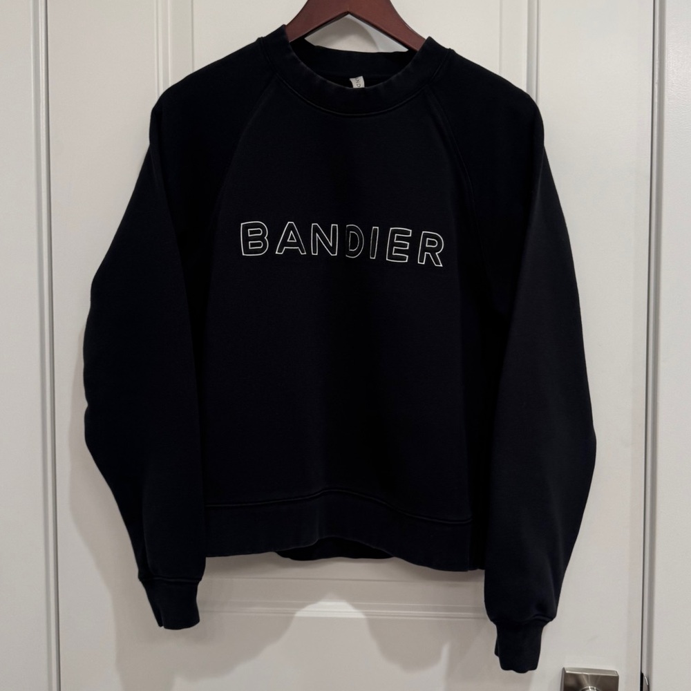 BANDIER Logo Crewneck Sweatshirt
BLACK AND WHITE SIZE S SMALL PRE OWNED - Picture 6 of 11